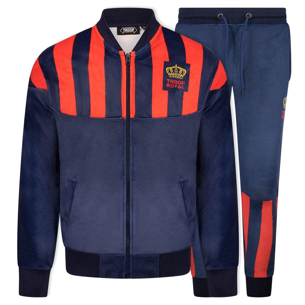 World Of Troop Tracksuit Mercer Navy/Red – World of Troop