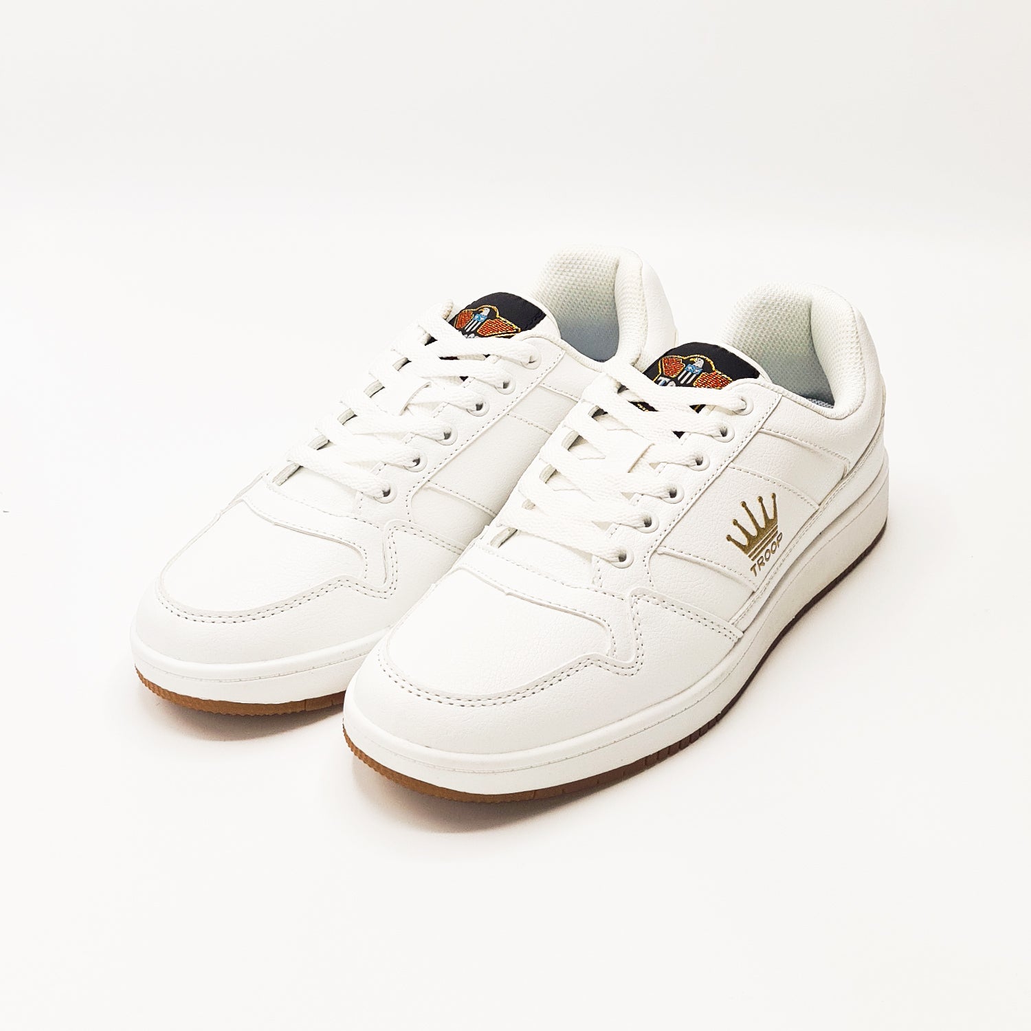 Men\'s Troop Crown Ripple Walnut | White Low-Top Sneakers NWT White Clay Mesh Sneakers | Lanvin main image 3