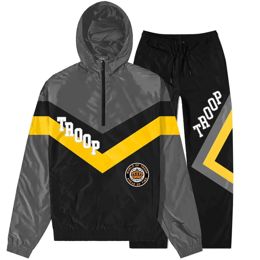 Tracksuit Addington Antracite / Yellow