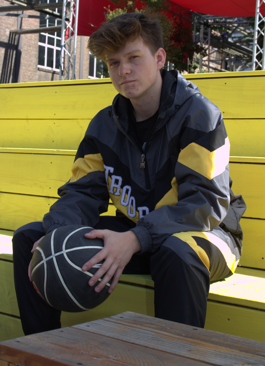 Tracksuit Addington Antracite / Yellow