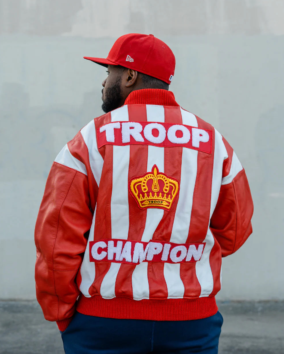 World Of Troop Jacket Champion Red White World of Troop