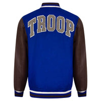 Jacket Van Nest Royal/Brown - worldoftroop