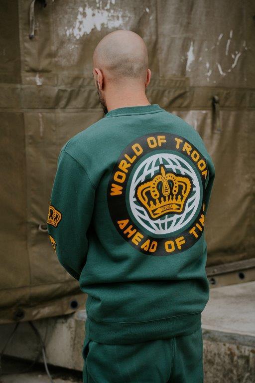 Sweat Bronxdale Dark Fir Green - worldoftroop